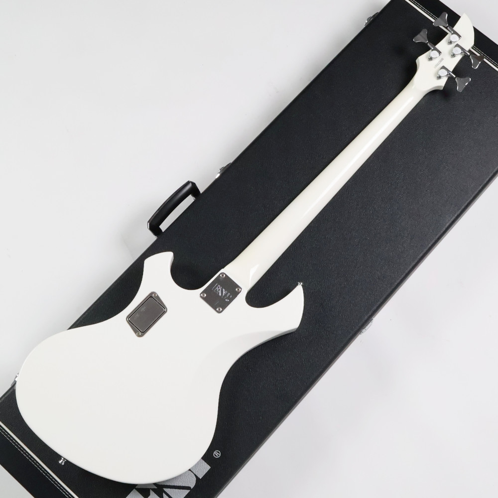 【中古】 エレキベース ESP RF-00SL Snow White the GazettE REITA Signature Model 2009年製 ガゼット REITAモデル フロントピックアップオリジナルと同等品へ交換 ボディバック画像