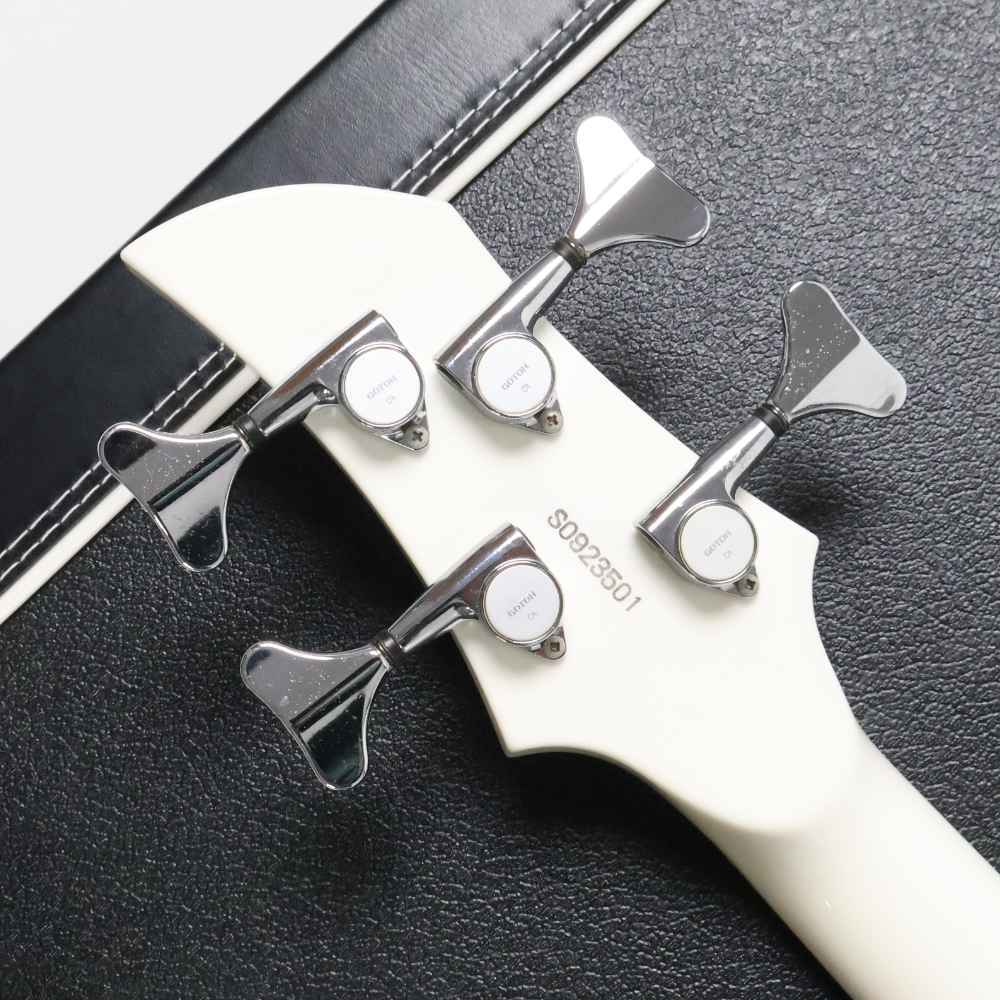 【中古】 エレキベース ESP RF-00SL Snow White the GazettE REITA Signature Model 2009年製 ガゼット REITAモデル フロントピックアップオリジナルと同等品へ交換 ヘッド裏画像