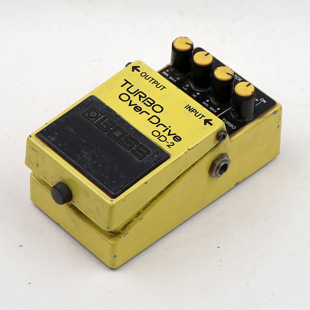 【中古】ターボオーバードライブ エフェクター BOSS OD-2 TURBO OverDrive Made in Japan ボス ギターエフェクター 全体