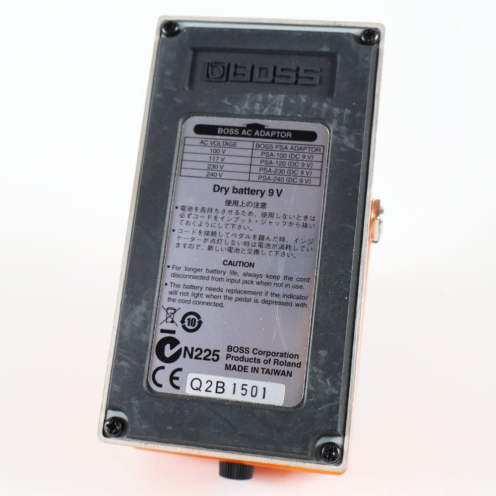 【中古】ディストーション エフェクター BOSS DS-1 Distortion ギターエフェクター 本体画像 裏