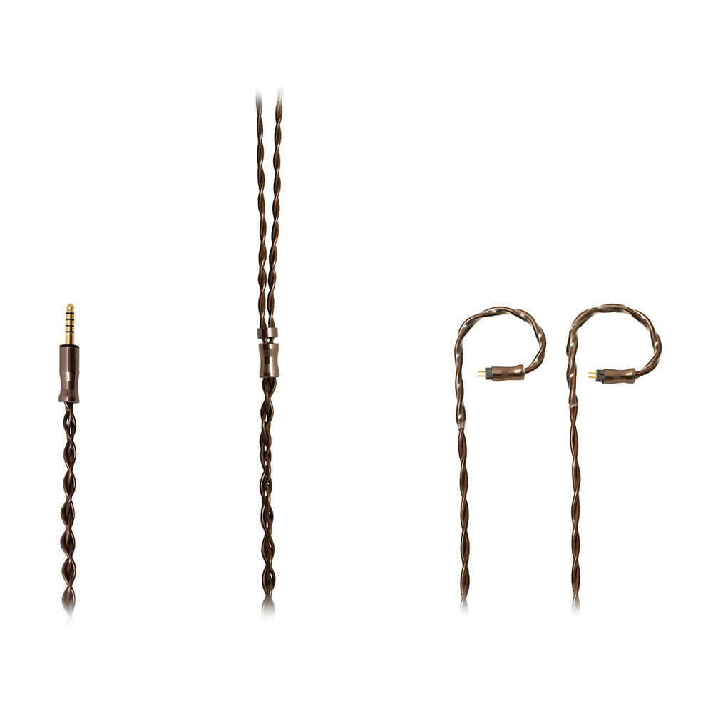 Hi-Unit ハイユニット HU-BC001-2pin RYUCHU2 (龍柱2) イヤホンケーブル 4.4mmプラグ/2pin対応 バランス接続オーディオケーブル ケーブル全体