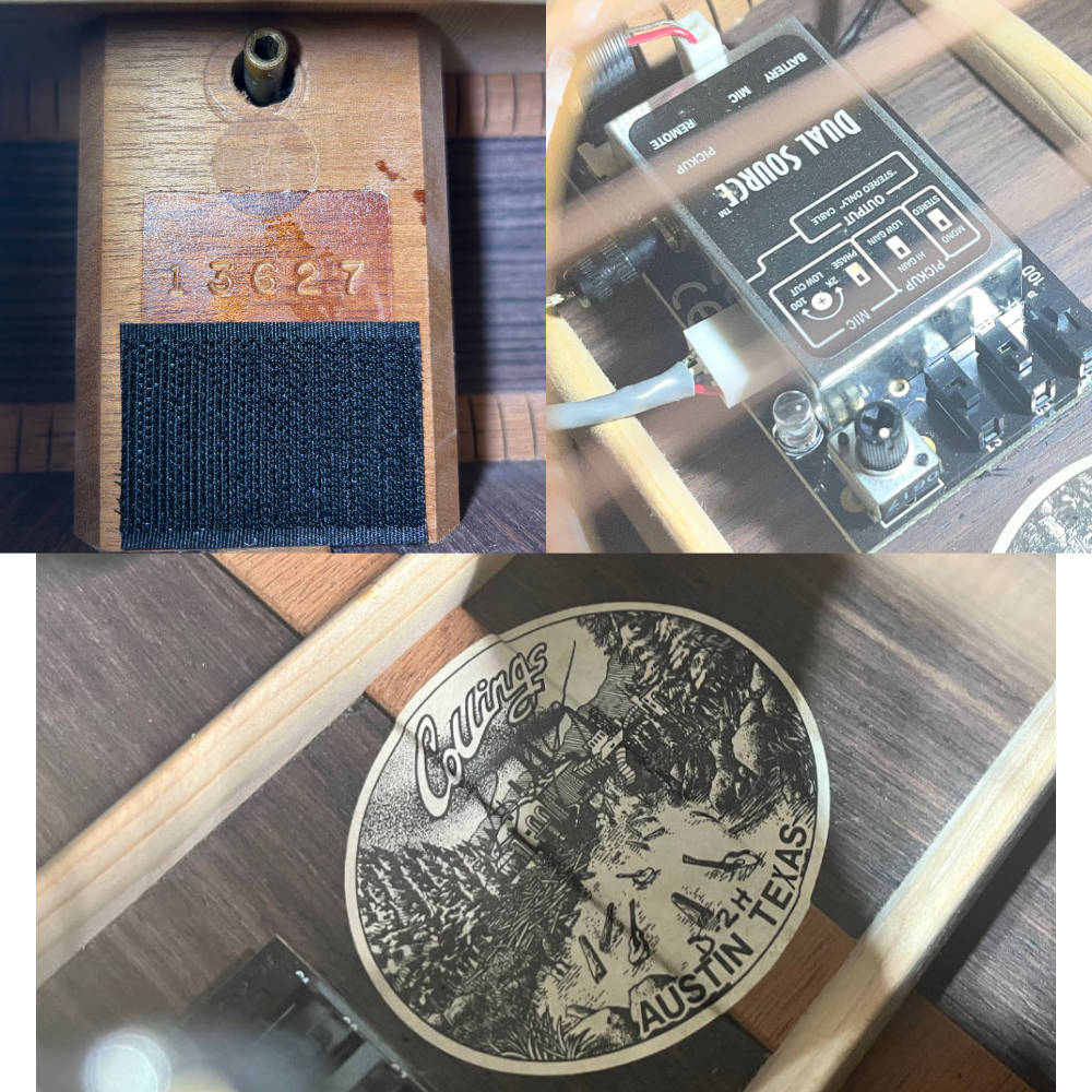 【中古】 アコースティックギター Collings D-2H Mod. L.R.Baggs Dual Sourceピックアップ搭載 2007年製 コリングス ドレッドノート D2H サウンドホール内部