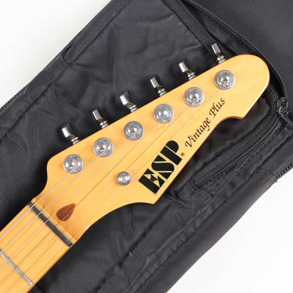 【中古】 エレキギター ESP Vintage Pus ST Maple FingerBoard 2TS オーダーモデル アッシュボディー仕様 ヘッド画像