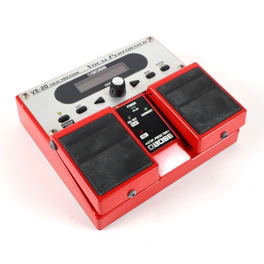 【中古】 ボーカルエフェクター BOSS VE-20 Vocal Performer ボーカルパフォーマー ピッチコレクト 斜めアングル画像
