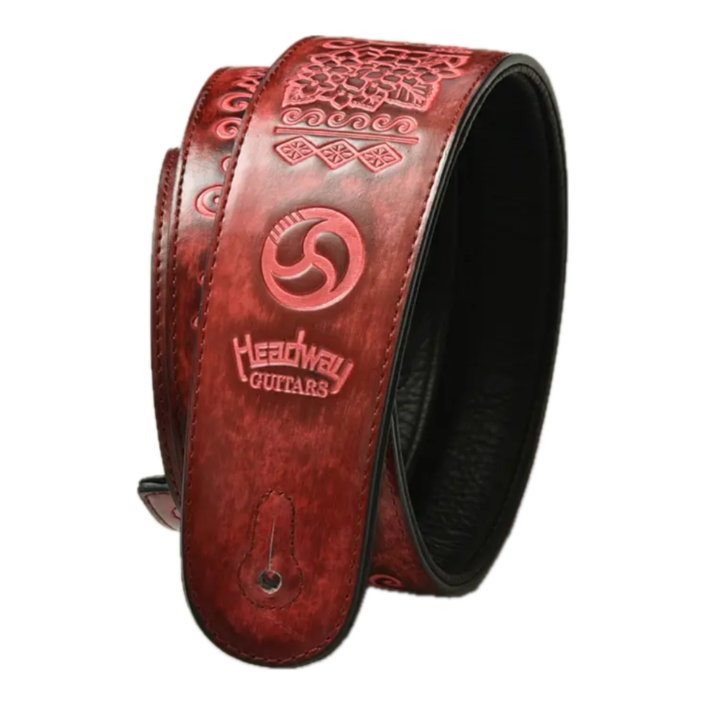 HEADWAY ヘッドウェイ HSP-OSAMURAISAN 紅赤 Raspberry おさむらいさんシグネチャーモデル ギターストラップ