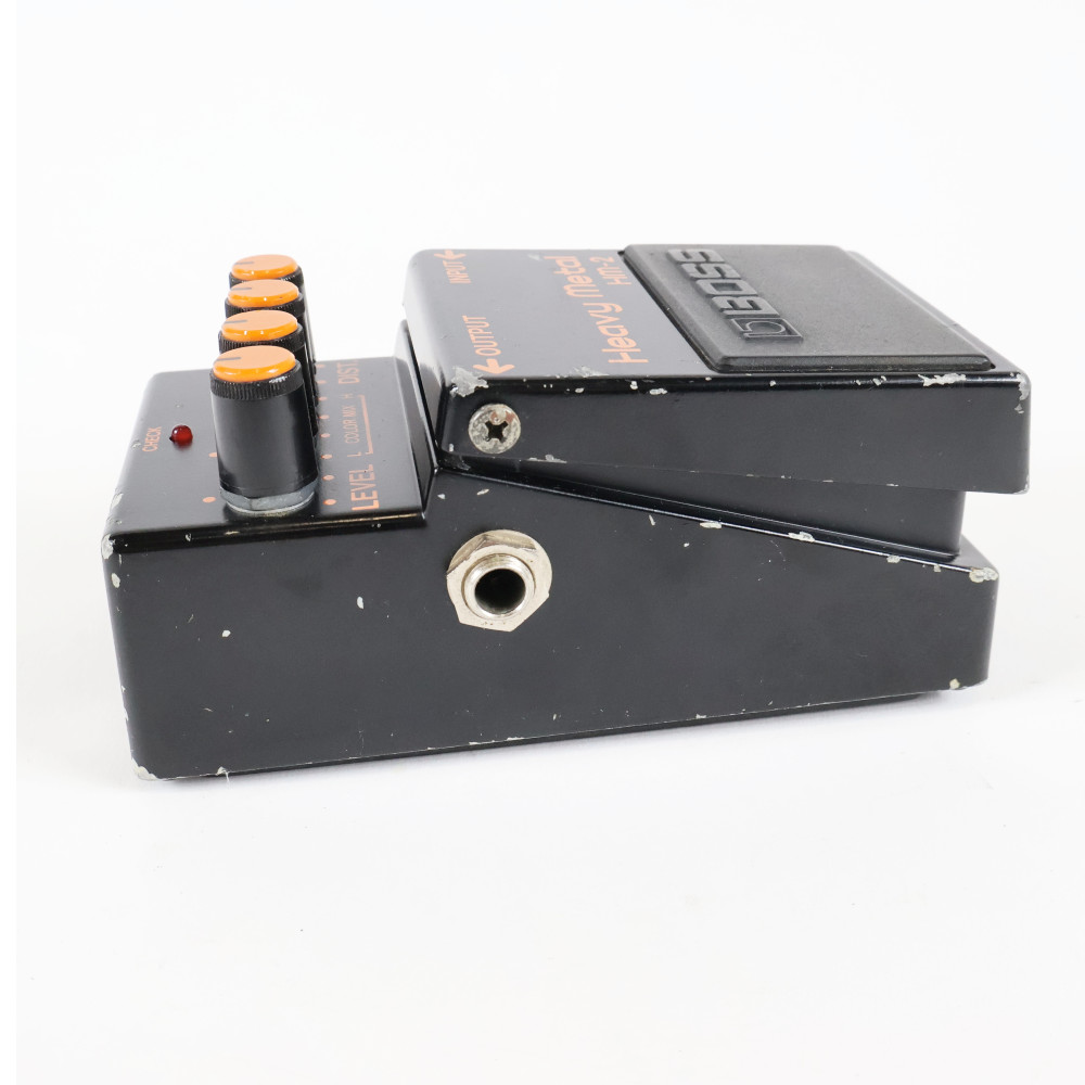 【中古】 ヘビーメタル エフェクター BOSS HM-2 Heavy Metal Made in Japan ディストーション ギターエフェクター 側面