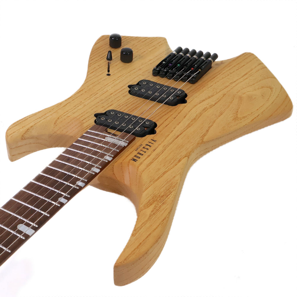 【訳あり】 VIKSTROM GUITARS VSMH-260 NTL アウトレット ヘッドレス ファンフレット 6弦ギター カッタウェイ側