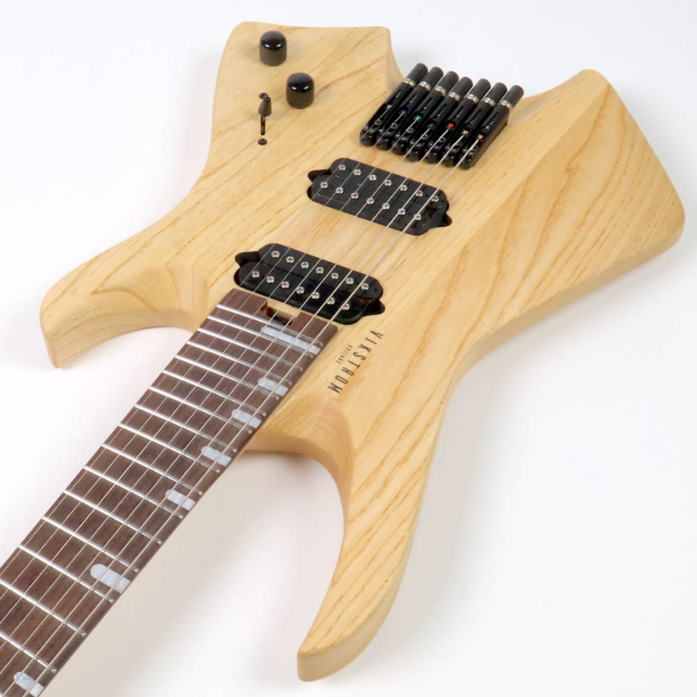 【訳あり】 VIKSTROM GUITARS VSMH-270 NTL アウトレット ヘッドレス ファンフレット 7弦ギター カッタウェイ側
