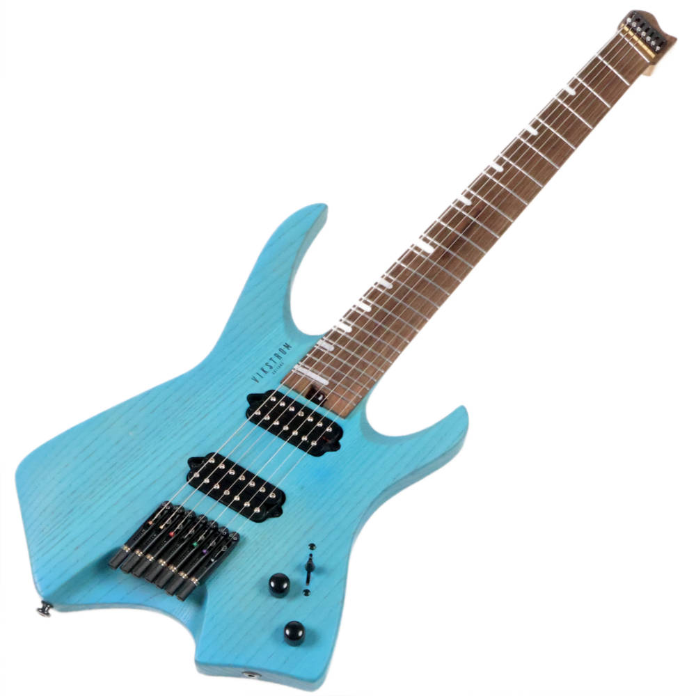 【訳あり】 VIKSTROM GUITARS VSMH-270 SBL アウトレット ヘッドレス ファンフレット 7弦ギター