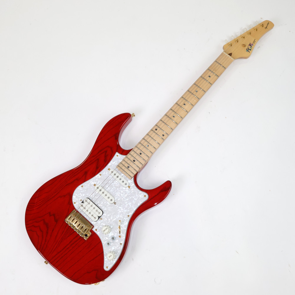 【中古】 エレキギター Fujigen Expert ODYSSEY EOS-ASH-M See Thru Red 2016年製 アッシュボディー STスタイル フジゲン エキスパート オデッセイ 詳細画像