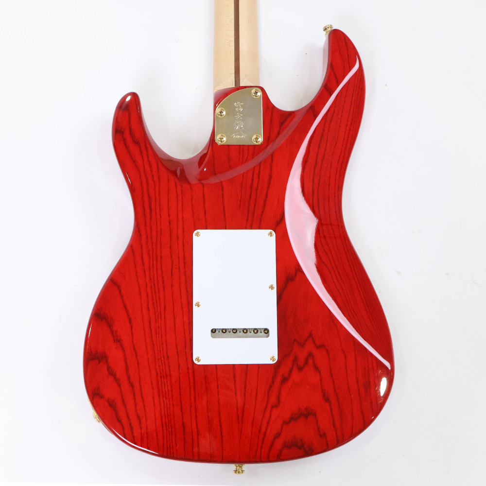 【中古】 エレキギター Fujigen Expert ODYSSEY EOS-ASH-M See Thru Red 2016年製 アッシュボディー STスタイル フジゲン エキスパート オデッセイ 詳細画像