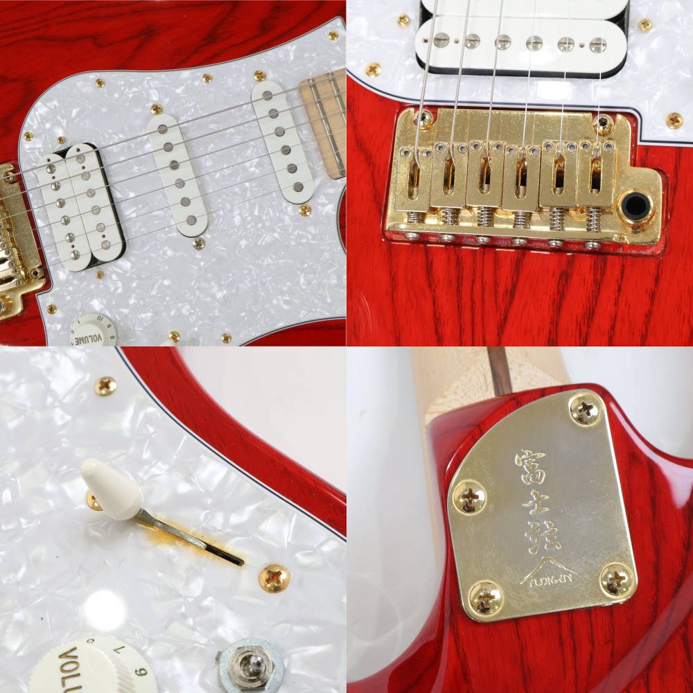 【中古】 エレキギター Fujigen Expert ODYSSEY EOS-ASH-M See Thru Red 2016年製 アッシュボディー STスタイル フジゲン エキスパート オデッセイ 詳細画像