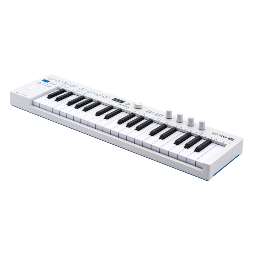 ARTURIA アートリア KEYSTEP 37 mk2 USB MIDIキーボード コントローラー 右斜めアングル画像