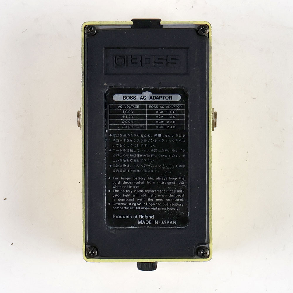 【中古】 スーパーオーバードライブ エフェクター BOSS SD-1 Super Over Drive Made in Japan ギターエフェクター 裏面