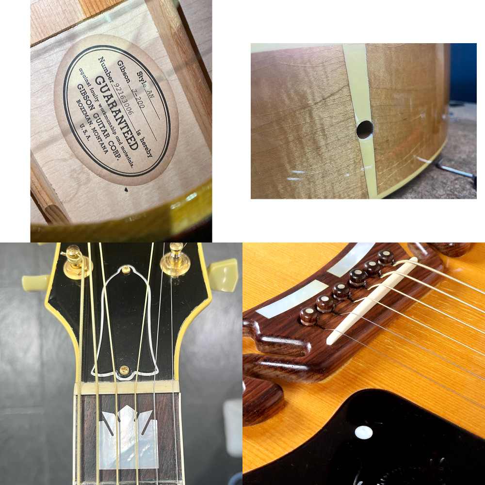 【中古】 アコースティックギター Gibson J-200 Antique Natural 1993年製 ギブソン ジャンボ ラベル、傷など