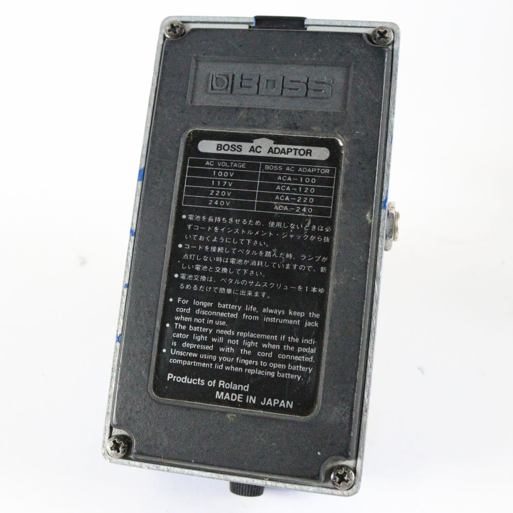 【中古】コンプレッサー エフェクター BOSS CS-2 Compression Sustainer Made in Japan ギターエフェクター 本体画像 裏 