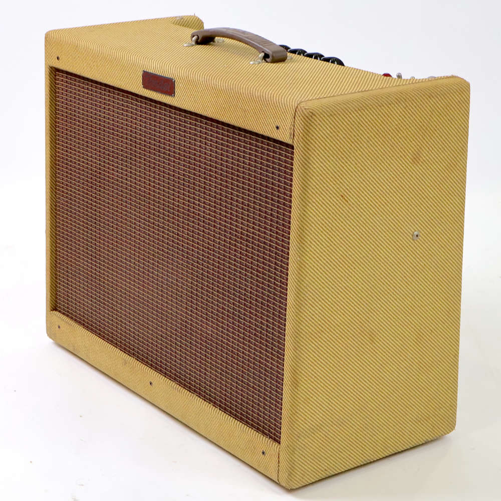 【中古】 ギターアンプ コンボ Fender Blues Deluxe Tweed フェンダー ブルースデラックス ツイード柄 真空管アンプ 右サイド