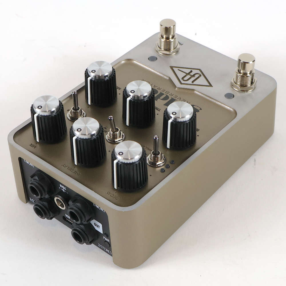 【中古】 Universal Audio UAFX Golden Reverberator ステレオリバーブ ギターエフェクター 左サイド