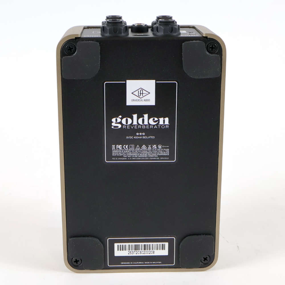 【中古】 Universal Audio UAFX Golden Reverberator ステレオリバーブ ギターエフェクター 裏面
