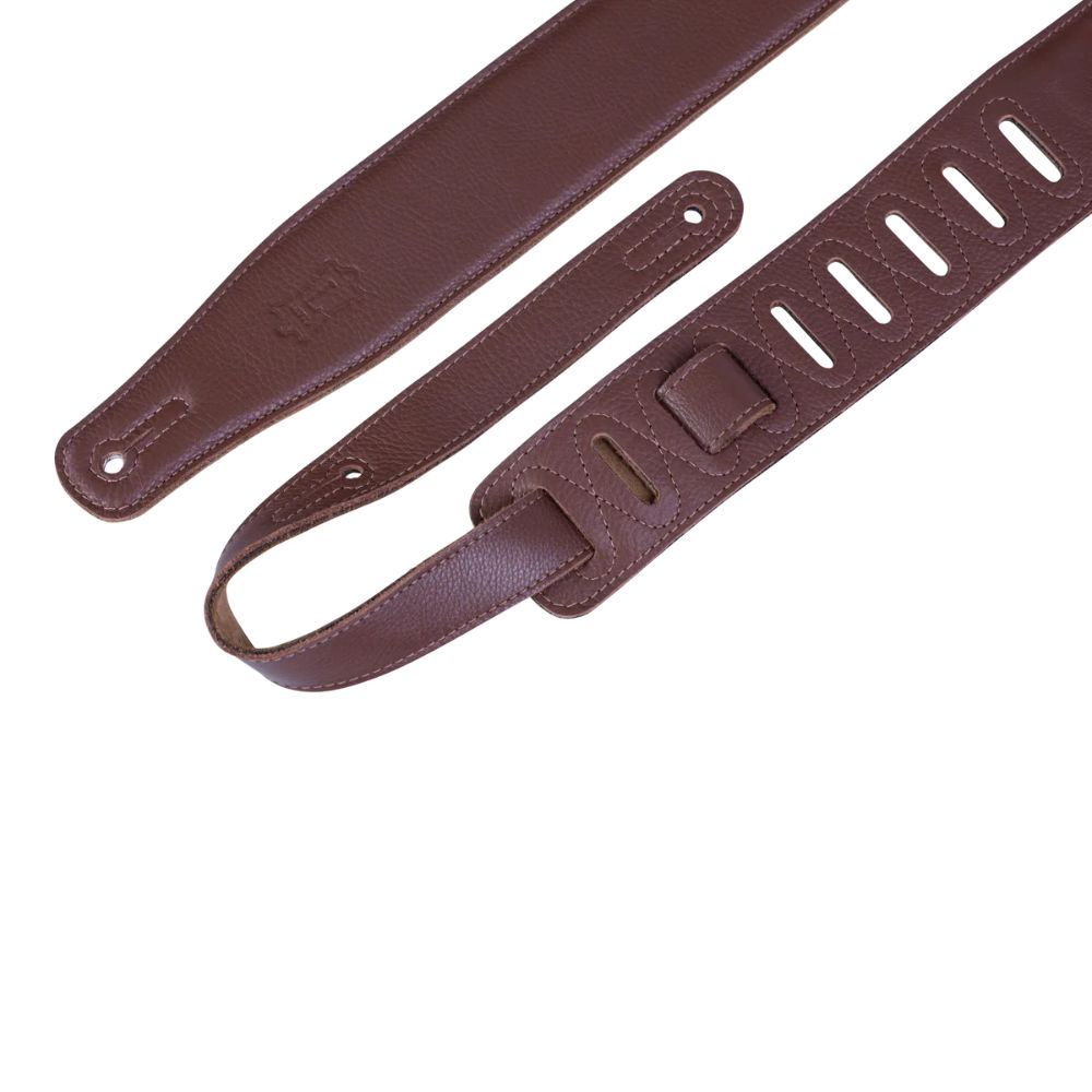 LEVY’S M26GF BRN ギターストラップ ストラップピン側