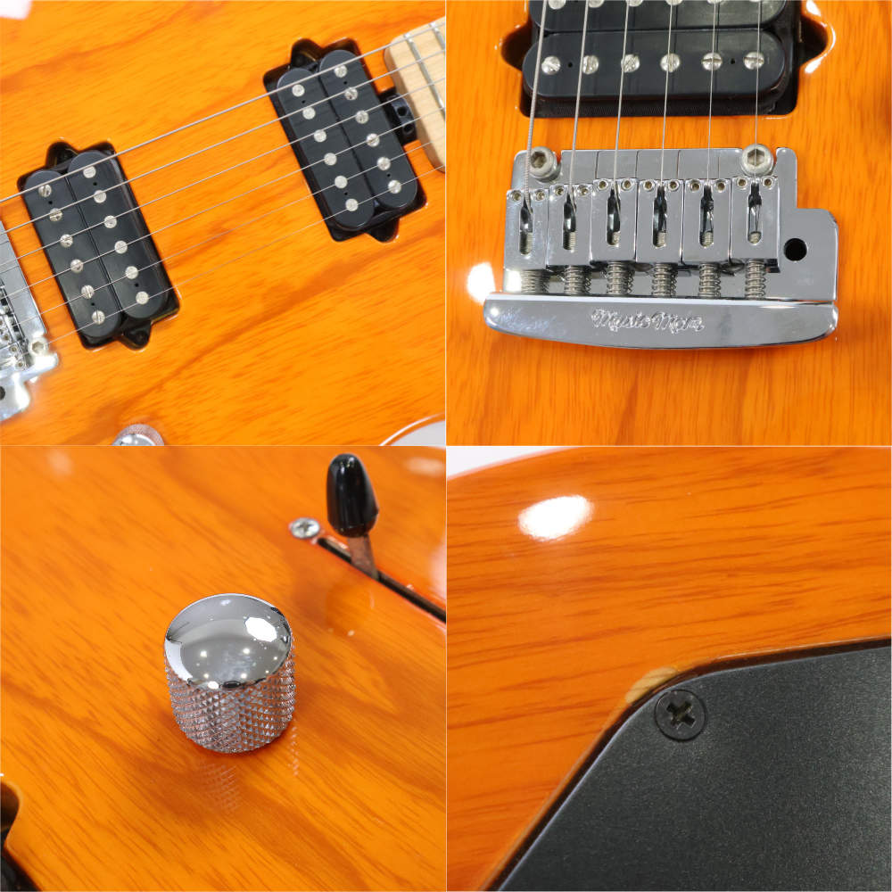 【中古】 エレキギター Music Man Axis Sport HH with Tremolo Translucent Orange 2000年製 ミュージックマン アクシス スポーツ オレンジ 詳細画像