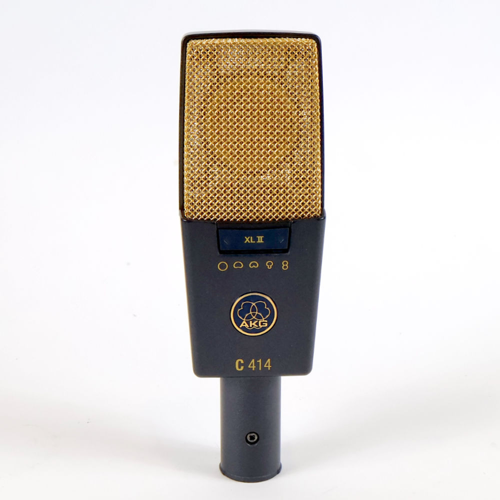 【中古】 AKG C414 XL II サイドアドレス型 コンデンサーマイクロホン 正面