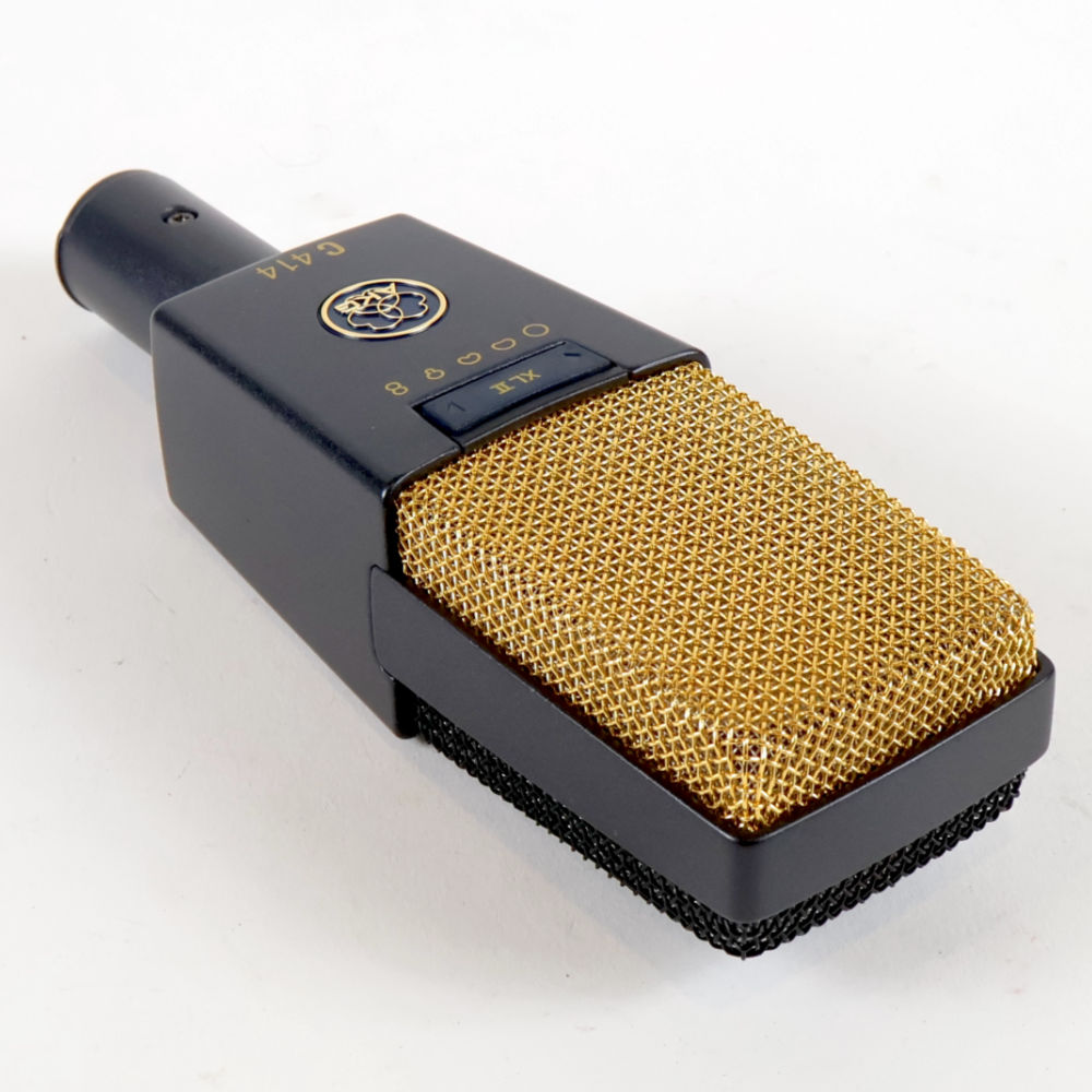 【中古】 AKG C414 XL II サイドアドレス型 コンデンサーマイクロホン グリル側