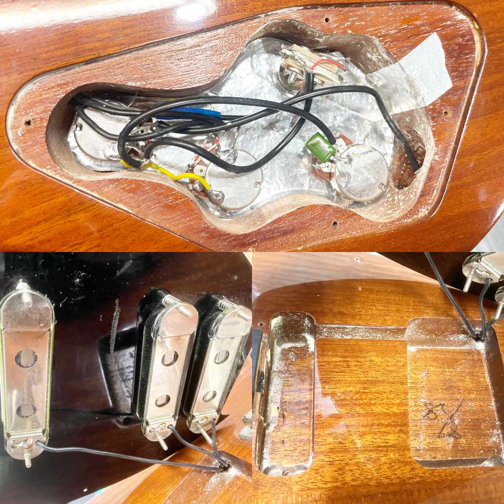 【中古】Greco グレコ BG800 Boogie 1981年製 エレキギター 内部