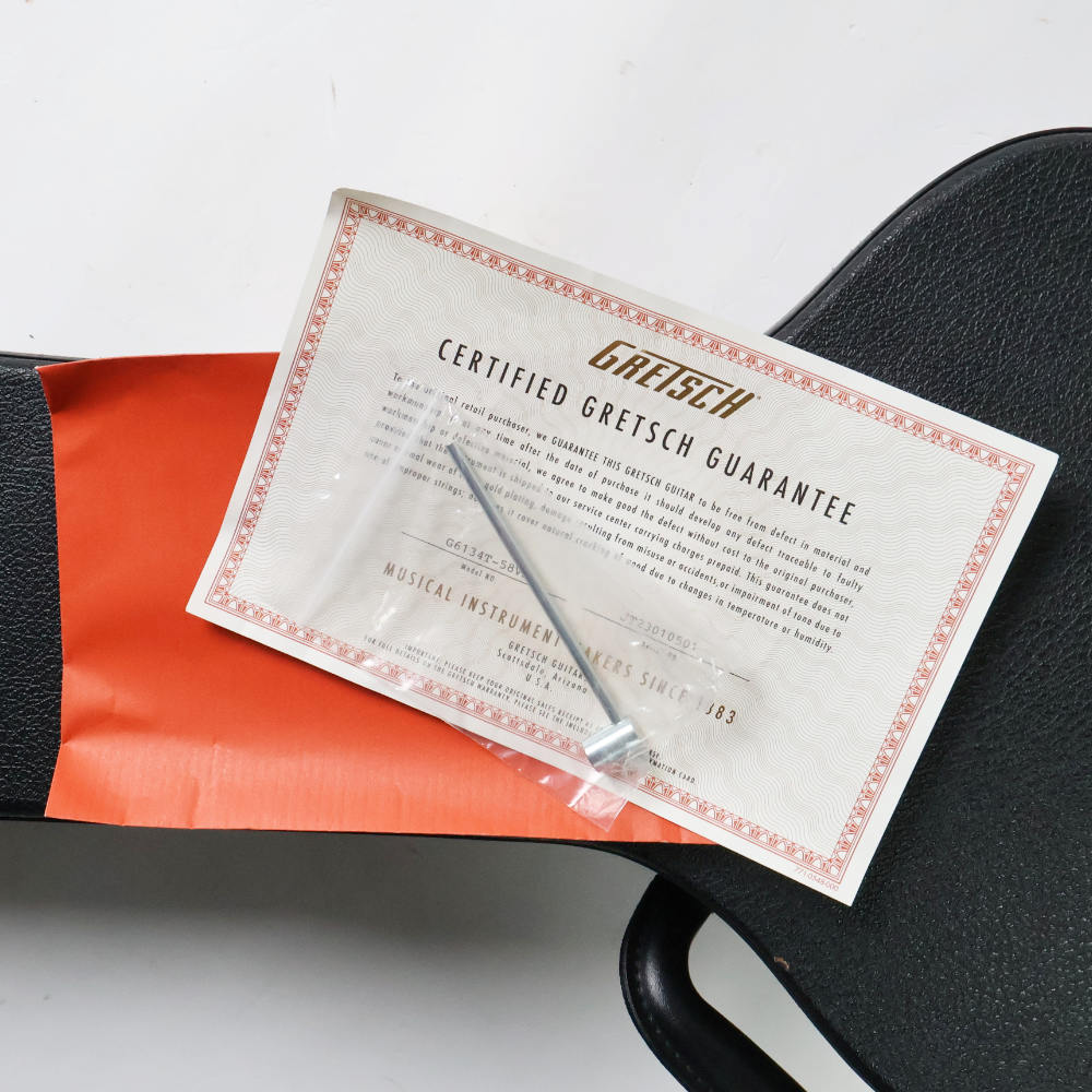 【中古】 GRETSCH グレッチ G6134T-58 Vintage Select ’58 Penguin with Bigsby Vintage White 2023年製 ホワイト ペンギン エレキギター 付属品画像