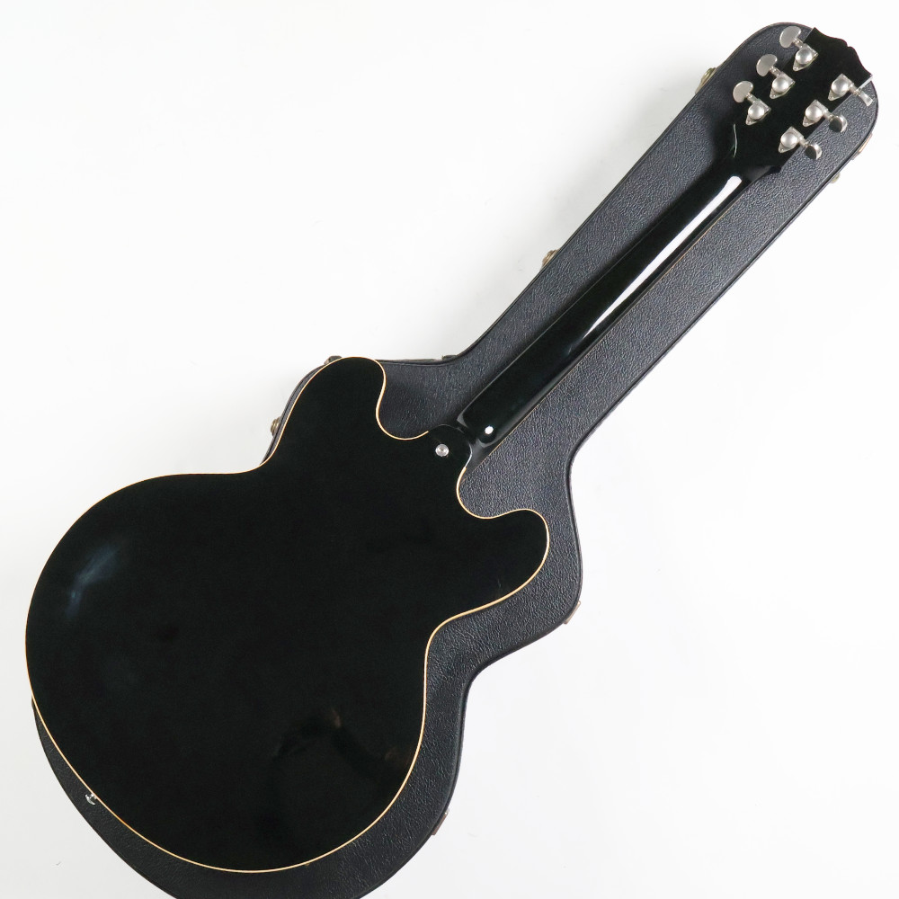 【中古】 エレキギター Gibson Custom Shop ES-335 Dot Plaintop Ebony Mod. 2010年製 LOLLARピックアップ搭載 ギブソン セミアコースティックギター ES335 ローラーピックアップ ボディバック画像