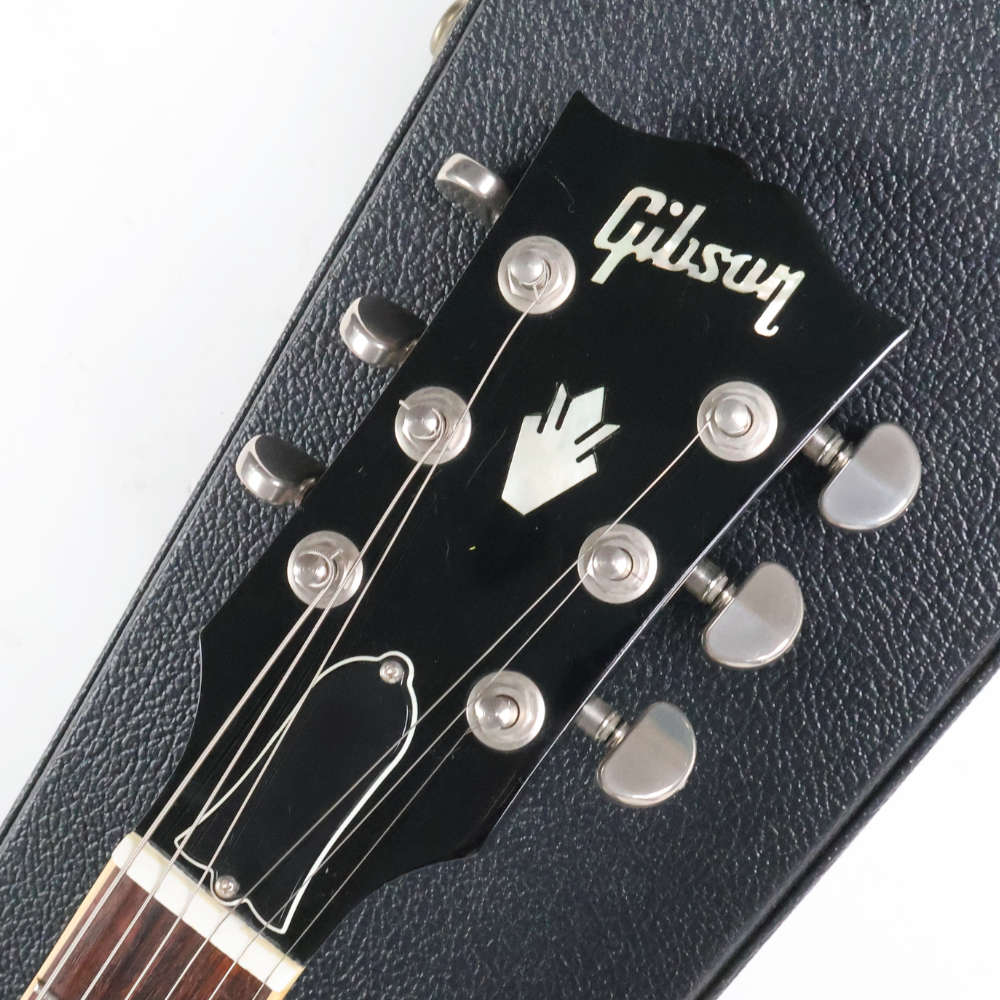 【中古】 エレキギター Gibson Custom Shop ES-335 Dot Plaintop Ebony Mod. 2010年製 LOLLARピックアップ搭載 ギブソン セミアコースティックギター ES335 ローラーピックアップ ヘッド画像