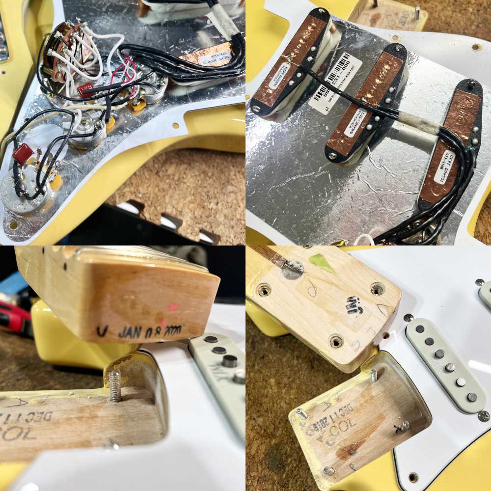 【中古】 エレキギター Fender Yngwie Malmsteen Stratocaster Scalloped Maple Fingerboard Vintage White 2020年製 フェンダー イングヴェイ・マルムスティーンモデル ストラトキャスター 内部 