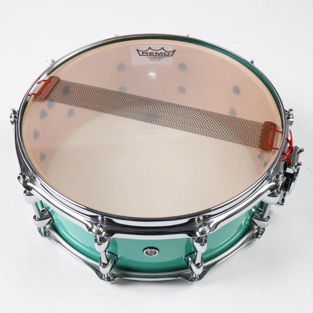 【中古】 スネアドラム サカエ SAKAE SD1455BE 14x5.5 ビーチシェル 本体画像 裏