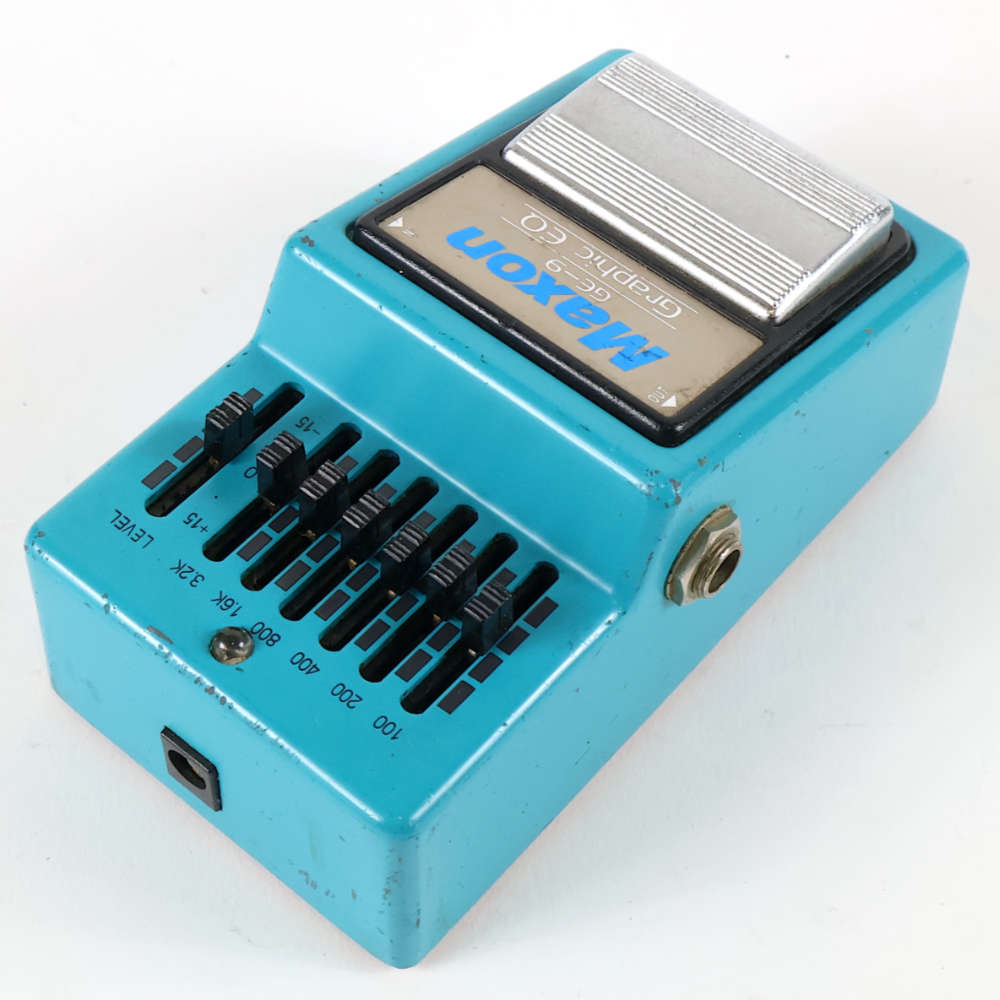 【中古】 Maxon マクソン GE-9 Graphic EQ グラフィックイコライザー ギターエフェクター 左サイド