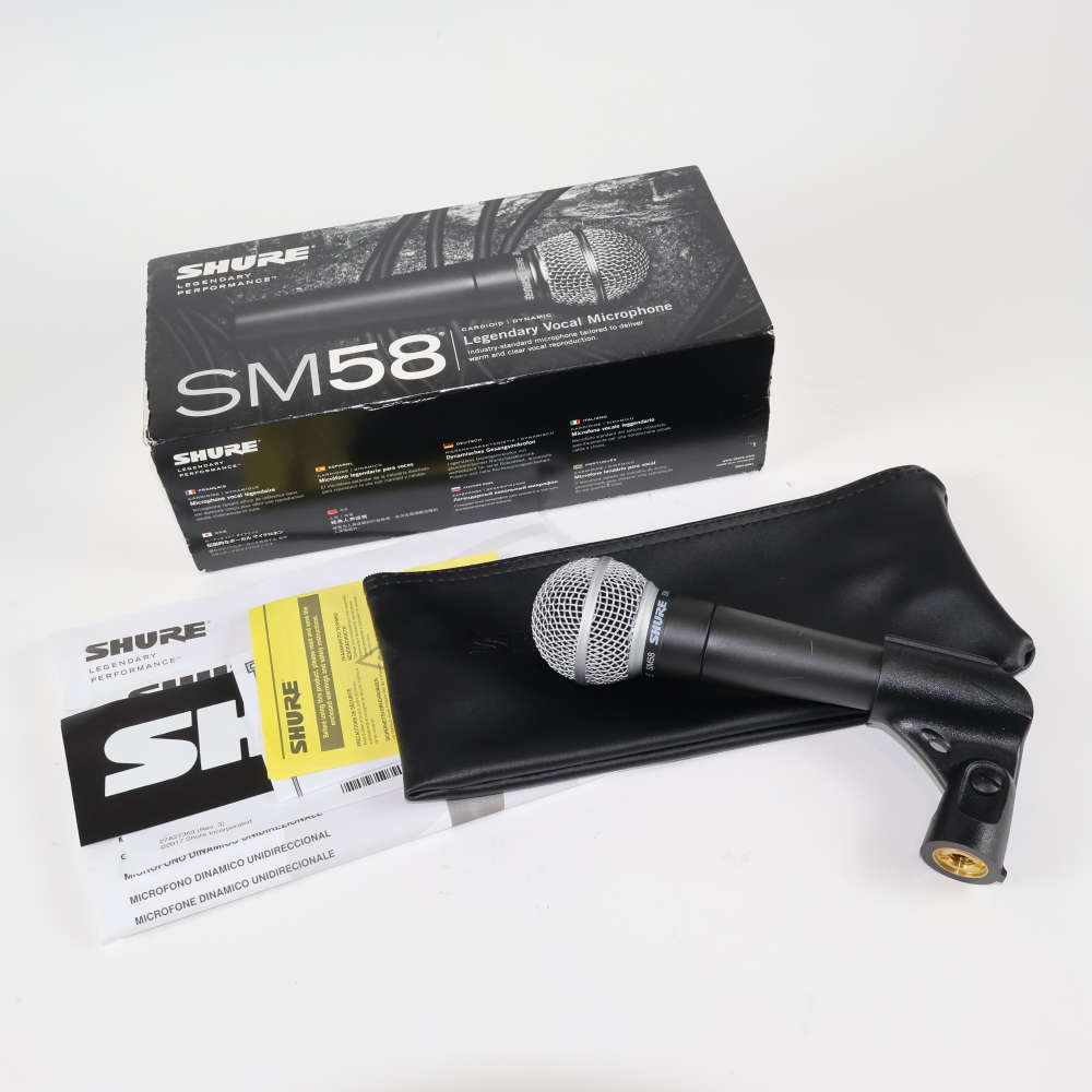 【中古】 マイク ダイナミックマイク ボーカル用 SHURE SM58 シュアー 58 ゴッパ シュア 付属品