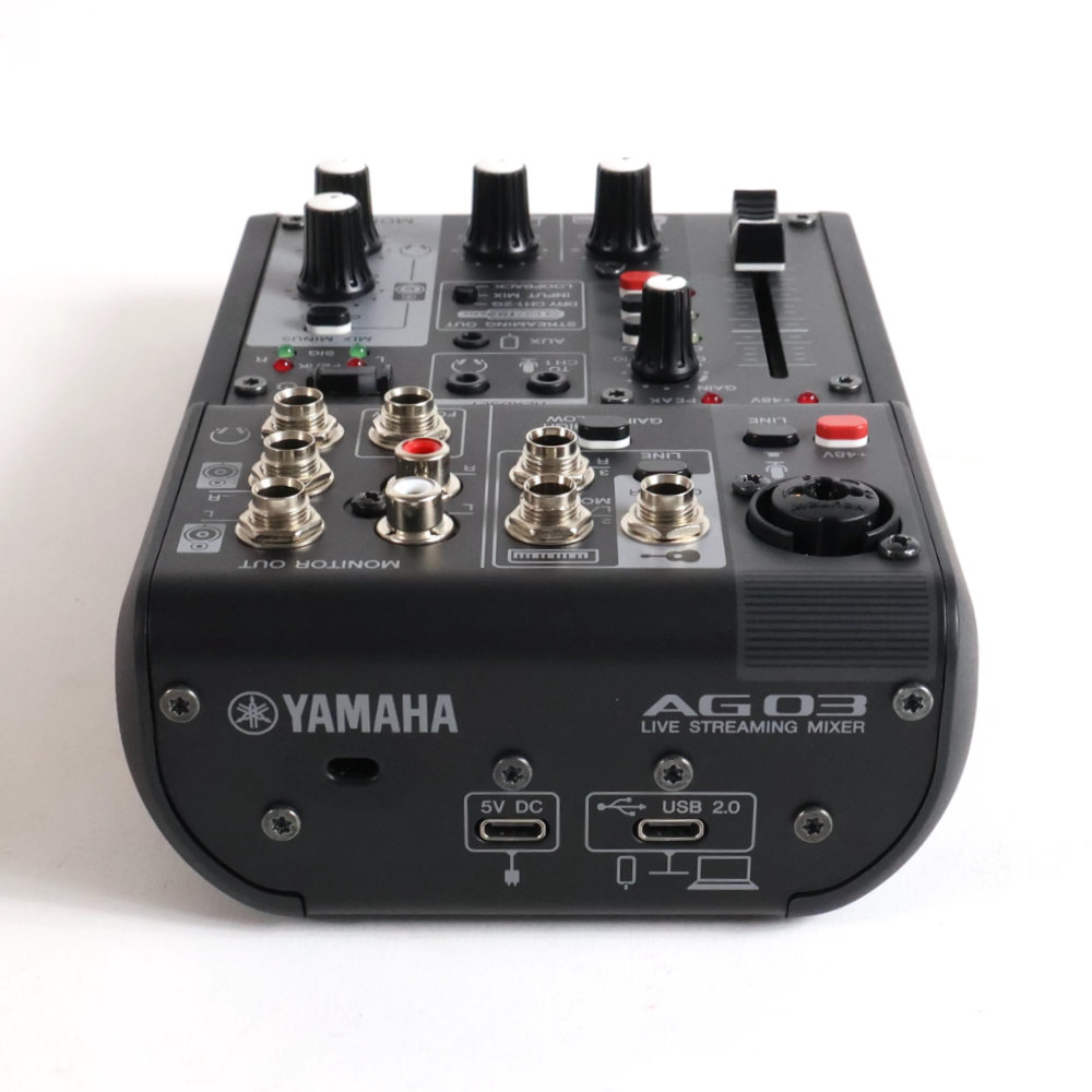 【中古】 ミキサー ヤマハ YAMAHA AG03 mk2 ライブストリーミングミキサー フロント画像