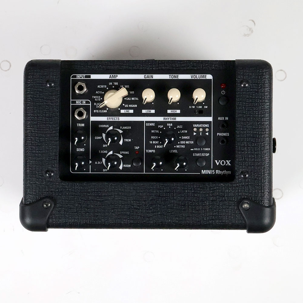【中古】 ギターアンプ VOX MINI5 Rhythm リズム機能付きコンパクトアンプ ボックス コントロールパネル