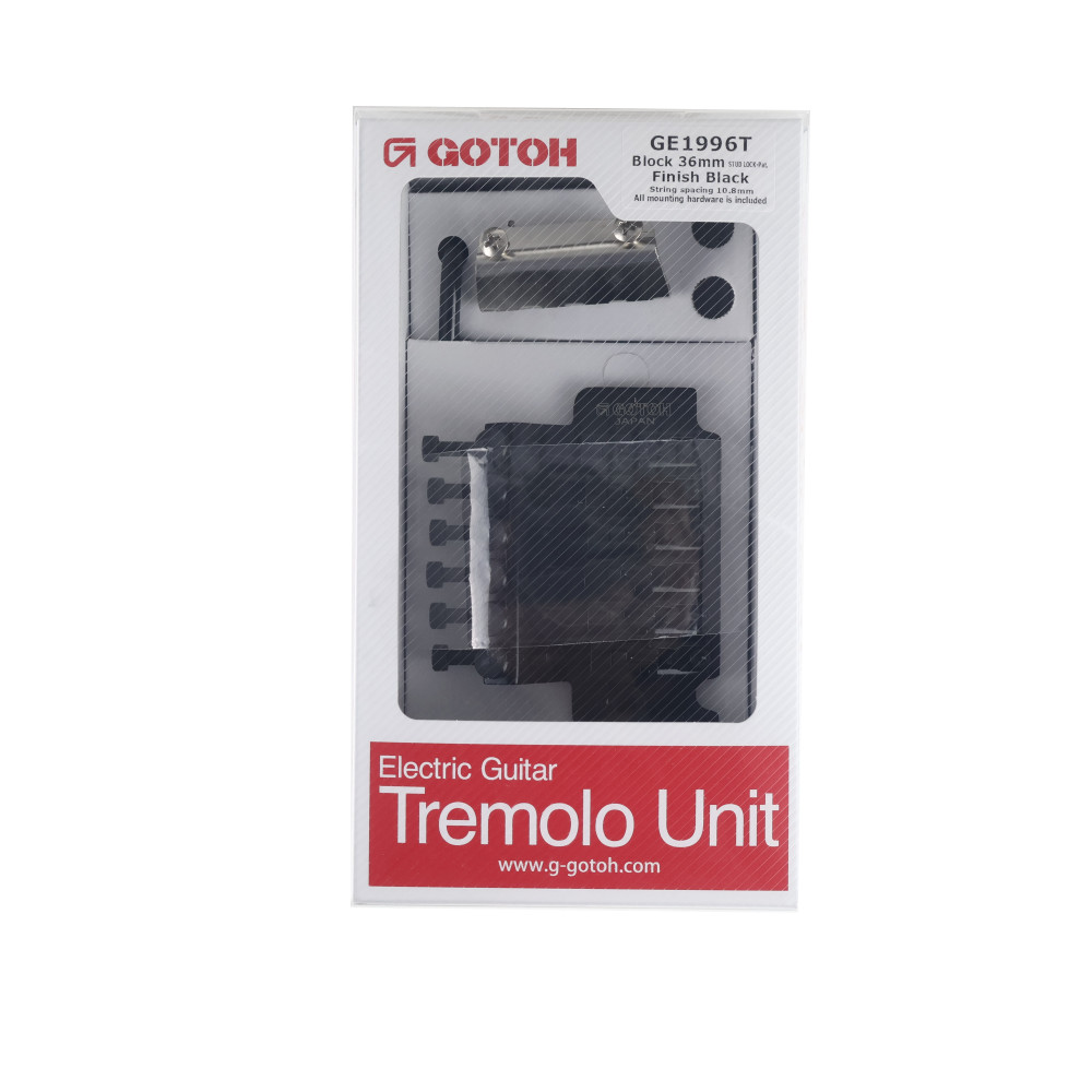 GOTOH ゴトー GE1996T-BK 36mm Block Height ギター用トレモロユニット ブラック