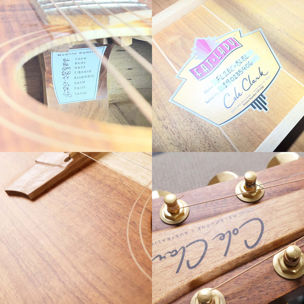 【中古】 アコースティックギター Cole Clark FL2EC-BLBL FL Dreadnought Australian Blackwood Top Back and Sides エレクトリックアコースティックギター コールクラーク CCFL2EC-BLBL 内部 傷