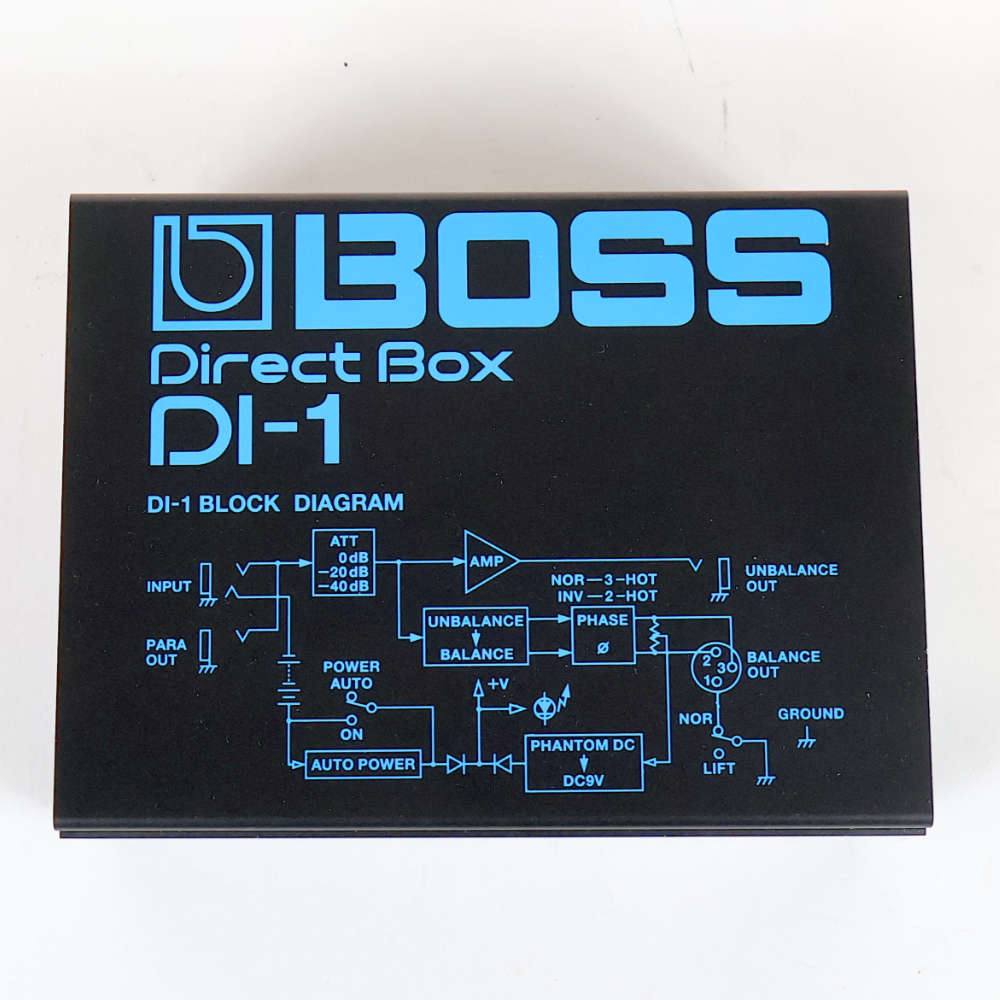 【中古】 ダイレクトボックス DIボックス BOSS DI-1 Direct Box D.Iボックス 正面