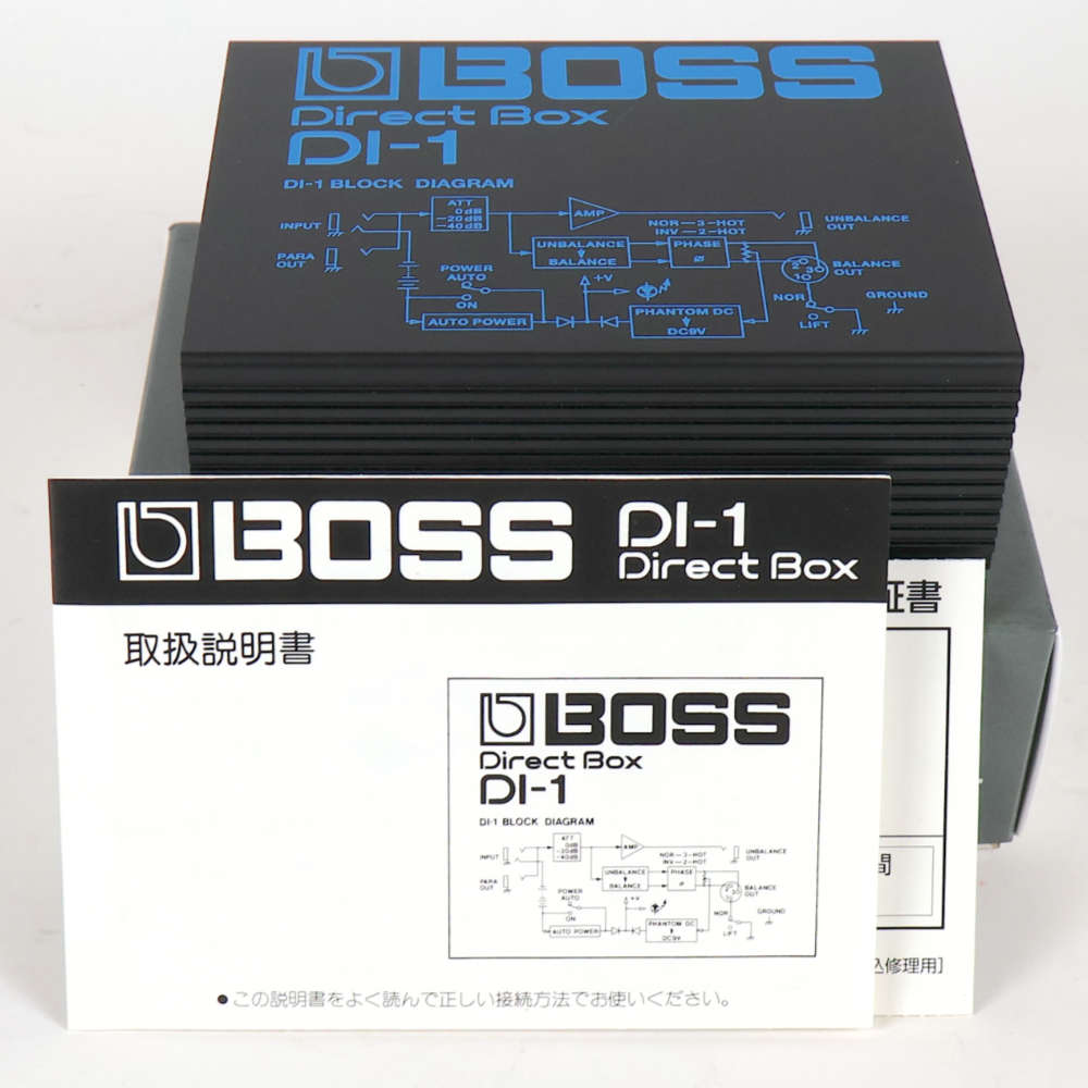 【中古】 ダイレクトボックス DIボックス BOSS DI-1 Direct Box D.Iボックス 付属品