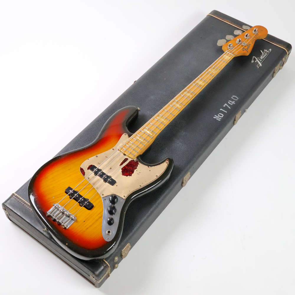 【中古】 Fender USA フェンダー Jazz Bass 1973年製 MOD ジャズベース ブロックインレイ 4点止めネック エレキベース