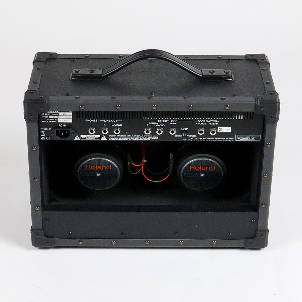 【中古】 ROLAND JC-22 Jazz Chorus Guitar Amplifier ジャズコーラス ギターアンプ 背面