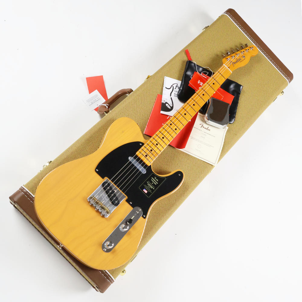 【中古】 エレキギター Fender American Vintage II 1951 Telecaster Maple Fingerboard Butterscotch Blonde 2025年製 美品 フェンダー アメリカンビンテージ2 テレキャスター バタースコッチブロンド