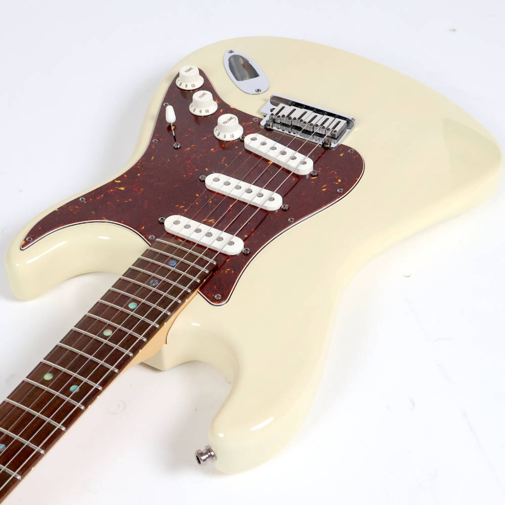 【中古】 Fender USA フェンダー American Deluxe Stratocaster ASH White Blonde 60th Anniversary 2006年製 ストラトキャスター エレキギター カッタウェイ側