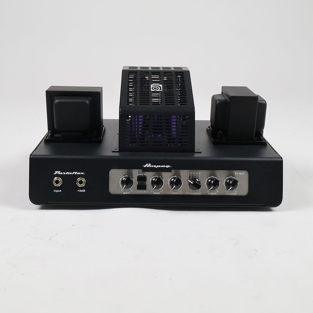 【中古】 AMPEG アンペグ PF-50T Portaflex Series ベースアンプヘッド 真空管アンプ 正面