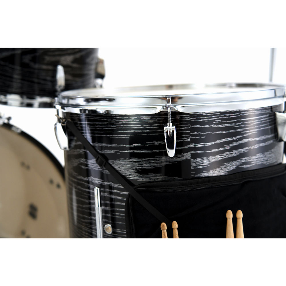 Pearl パール RS525SCWN/C-2CSN #801 Midnight Chrome Vortex Roadshow スタンダードサイズ ドラムセット 限定カラー フロアタム画像