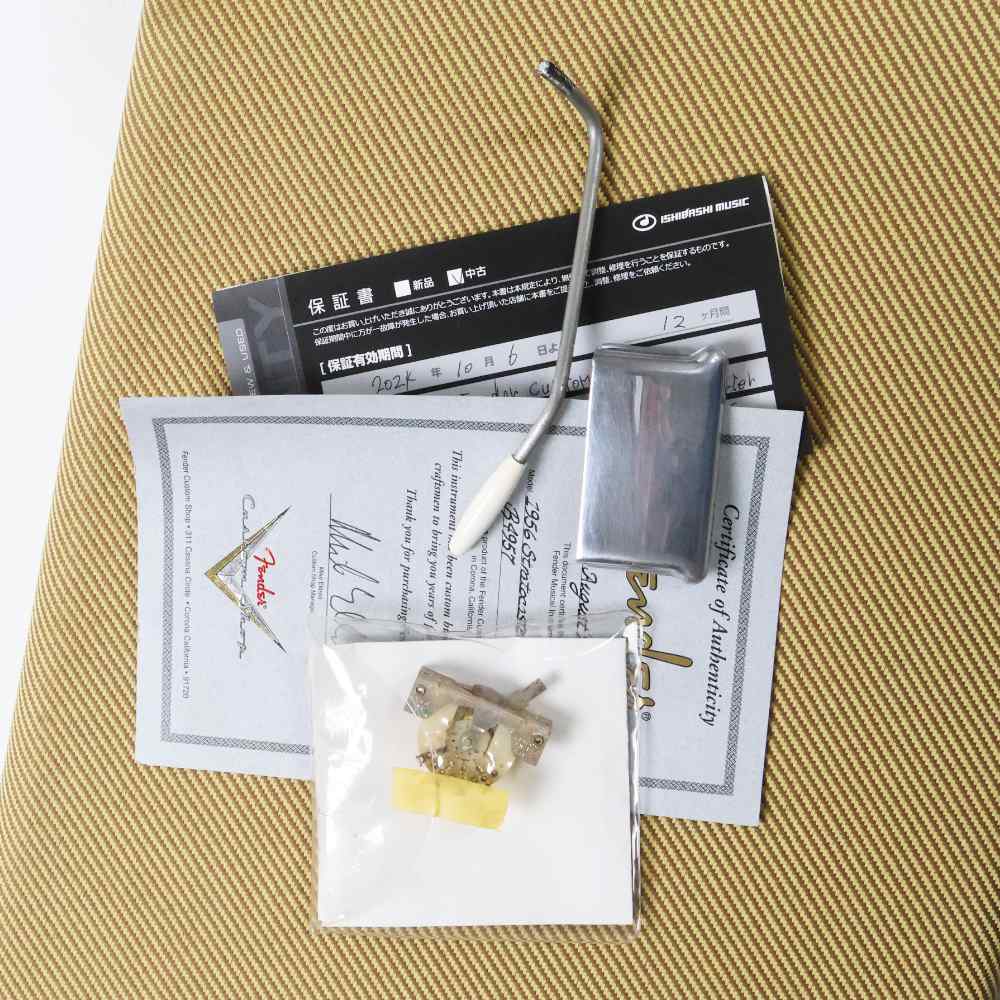 【中古】 エレキギター Fender Custom Shop 1956 Stratocaster Closet Classic Mod. 1999年製 Vintage Noiselessピックアップへ交換 プライベートレリック ヘビーレリック風 フェンダー ストラトキャスター 付属品画像