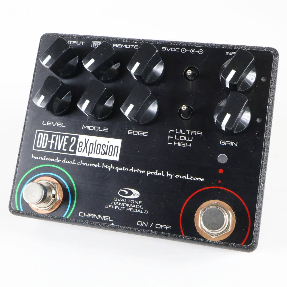 【中古】 ドライブペダル OVALTONE OD-FIVE 2 eXplosion オーバードライブ オーバルトーン ギターエフェクター