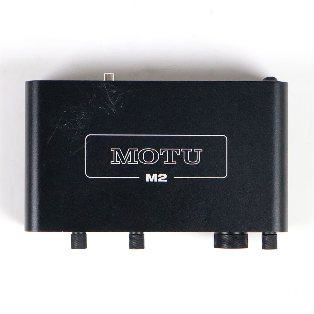 【中古】 MOTU M2 2in 2out オーディオインターフェイス 上面